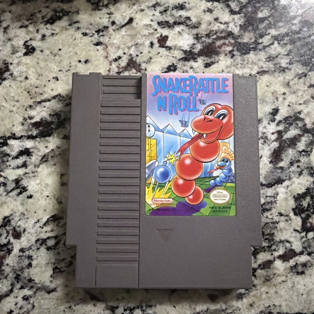 Snake Rattle n Roll (Nintendo Entertainment System, 1991) NES - Cartridge